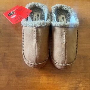 Deer Stags Brown Plush-Lined Indoor/Outdoor Slippers